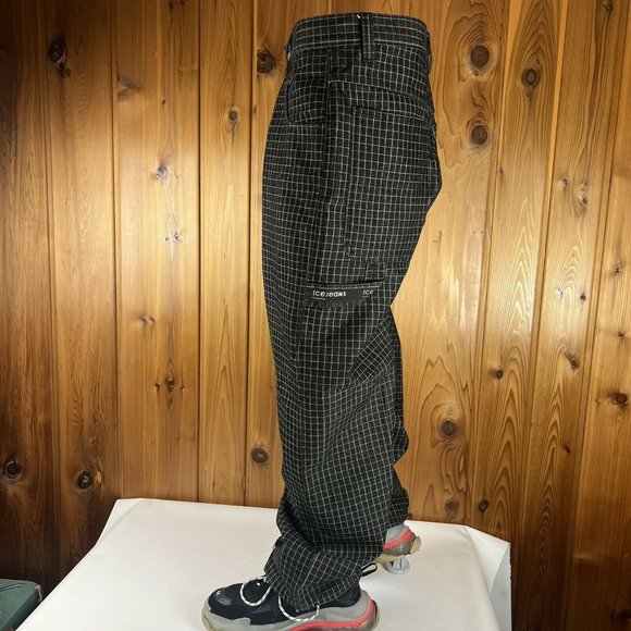 IceBerg History Vintage Plaid Hammer Loop Baggy Jeans Made in Italy Rare 34x32 - Picture 5 of 11